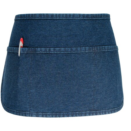 Fame Fabrics Waist Apron, 3-Pocket Waist, F9RB, Pre-wash Denim 83475